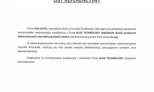 Referencje AAA Auto - Największy Sprzedawca samochodów używanych w Europie Środkowej